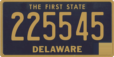 DE license plate 225545
