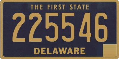 DE license plate 225546