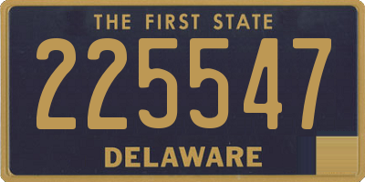 DE license plate 225547