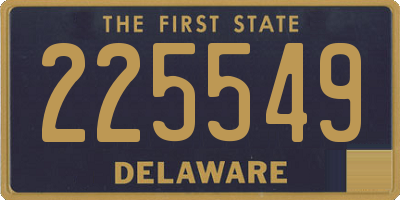 DE license plate 225549