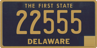 DE license plate 22555