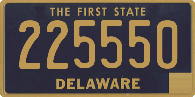 DE license plate 225550