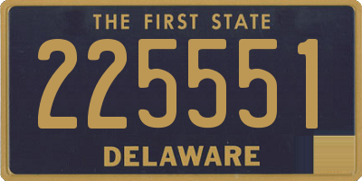 DE license plate 225551