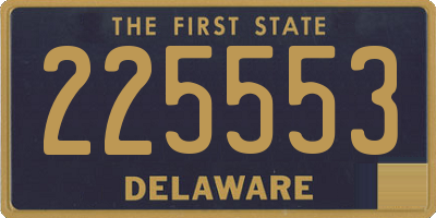 DE license plate 225553