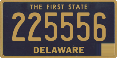 DE license plate 225556