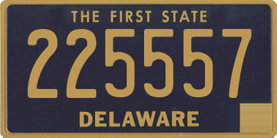 DE license plate 225557