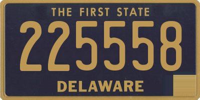 DE license plate 225558