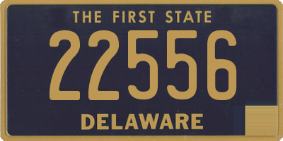 DE license plate 22556