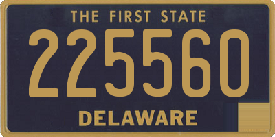 DE license plate 225560