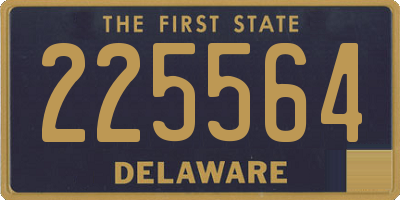 DE license plate 225564