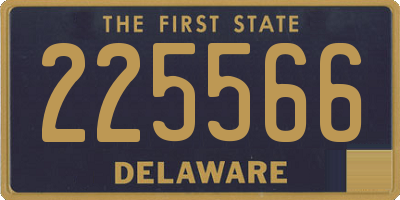 DE license plate 225566