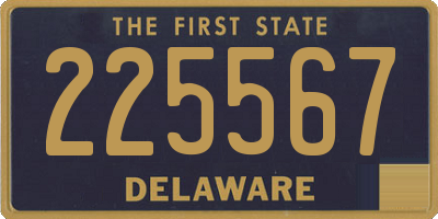 DE license plate 225567