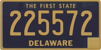 DE license plate 225572