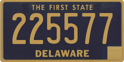 DE license plate 225577