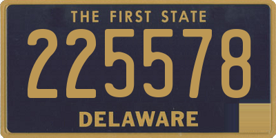 DE license plate 225578