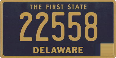 DE license plate 22558