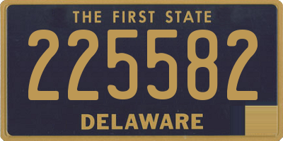 DE license plate 225582