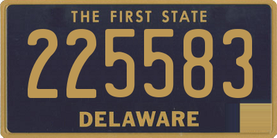 DE license plate 225583