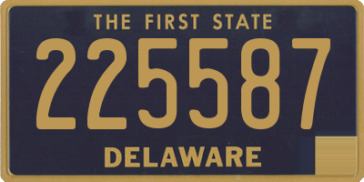DE license plate 225587