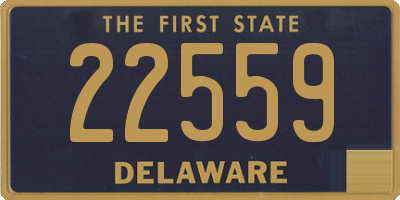 DE license plate 22559