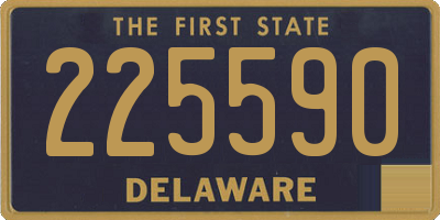 DE license plate 225590