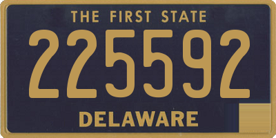 DE license plate 225592