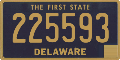 DE license plate 225593