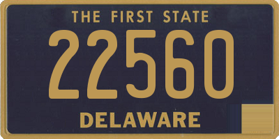 DE license plate 22560