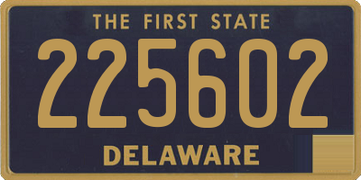 DE license plate 225602