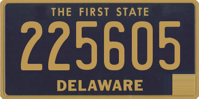 DE license plate 225605