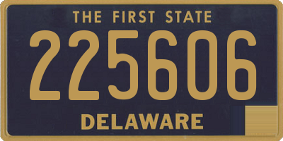 DE license plate 225606