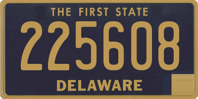 DE license plate 225608