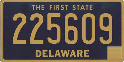 DE license plate 225609