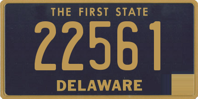 DE license plate 22561