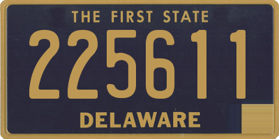DE license plate 225611