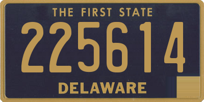 DE license plate 225614