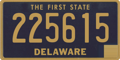 DE license plate 225615