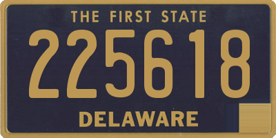 DE license plate 225618