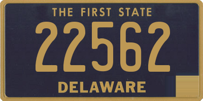 DE license plate 22562