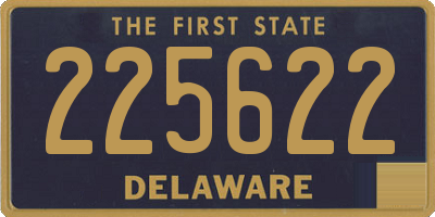 DE license plate 225622