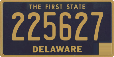 DE license plate 225627