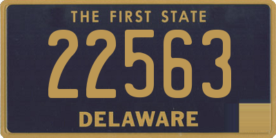 DE license plate 22563