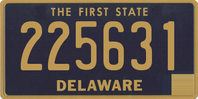 DE license plate 225631