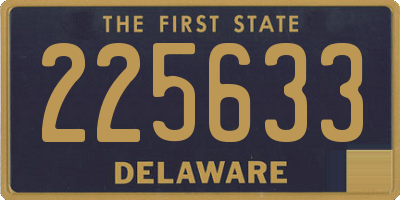 DE license plate 225633