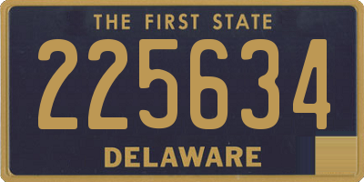 DE license plate 225634