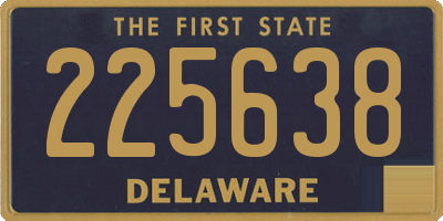 DE license plate 225638