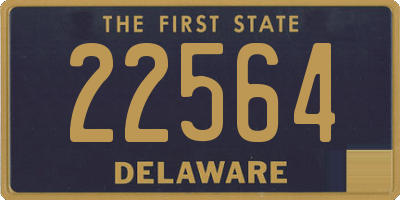 DE license plate 22564