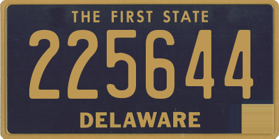 DE license plate 225644