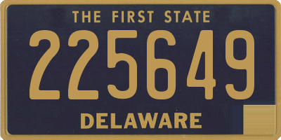 DE license plate 225649