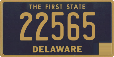 DE license plate 22565